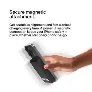 Belkin BoostCharge Magnetic Wireless Power Bank 5K + Stand for iPhone 14/13/12, Black (BL-PB-MSafe-D004-5000C-BLK / BPD004btBK)