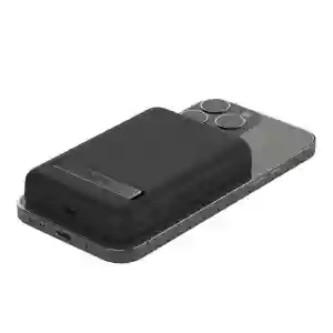 Belkin BoostCharge Magnetic Wireless Power Bank 5K + Stand for iPhone 14/13/12, Black (BL-PB-MSafe-D004-5000C-BLK / BPD004btBK)