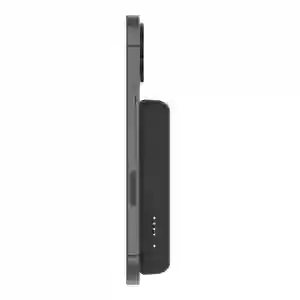 Belkin BoostCharge Magnetic Wireless Power Bank 5K + Stand for iPhone 14/13/12, Black (BL-PB-MSafe-D004-5000C-BLK / BPD004btBK)