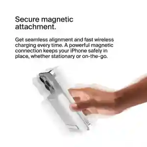 Belkin BoostCharge Magnetic Wireless Power Bank 5K + Stand for iPhone 14/13/12, White (BL-PB-MSafe-D004-5000C-WHT / BPD004btWT)