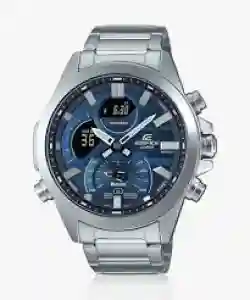 Casio Edifice ECB-30D-2ADF Men's Analog Digital Bluetooth Watch Silver Blue