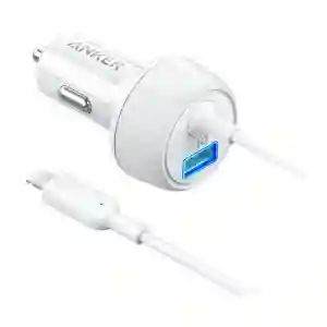 Anker PowerDrive 2 Elite Car Charger with Lightning Connector – White
