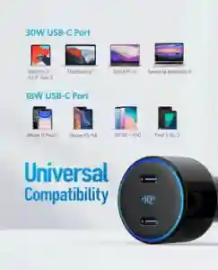 Anker PowerDrive+ Duo 48W Car Charger with 2 USB Ports – Black