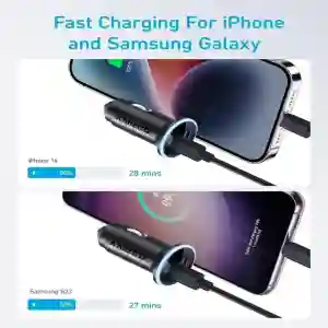 Anker 323 Car Charger 52.5W – Black