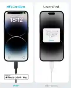 Anker 322 USB-C to Lightning Cable (3ft / 0.9m) – Black