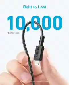 Anker 322 USB-C to Lightning Cable (3ft / 0.9m) – Black