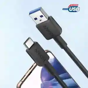 Anker 322 USB-A to USB-C Cable 6ft Black (A81H6H11)