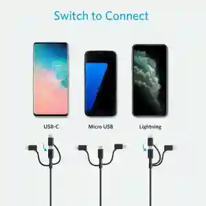 Anker PowerLine II 3-in-1 Cable Black (A8436H12)