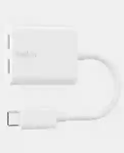 Belkin Rockstar USB-C Audio + Charger Adapter White (F7U081BTWH)