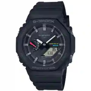 Casio G-Shock Men's Analog-Digital Watch - GA-B2100-1ADR | Carbon Core Guard Black Bluetooth Watch