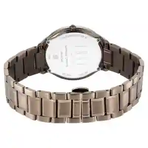 Titan Edge Baseline Blue Dial Analog Stainless Steel Strap Watch for Men