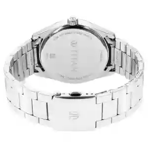 Titan Neo Black Dial Analog with Date Stainless Steel Strap Watch for Men