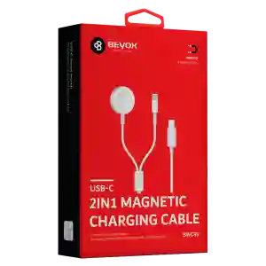 BEYOX BWC-99 Magnetic Charging Cable 2-in-1 – Fast Charging & Detachable Connector Design