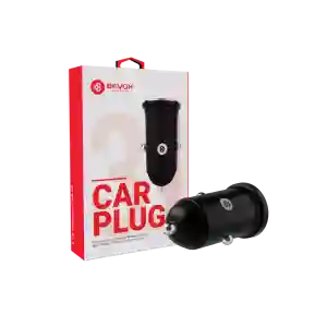 BEYOX BY-22 Car Charger – Dual Port Type-C Fast Charging Adapter with LED Indicator