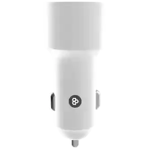BEYOX BY-23 Car Charger – Dual Port Fast Charger with Built-in Micro USB Cable