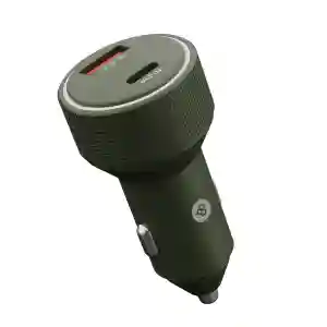 BEYOX BY-24 Car Charger 65W – Dual Port Type-C PD + QC Fast Charging Metal Adapter