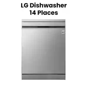 LG DFC513FV SIL Dishwasher | 14 Place Settings | QuadWash & Smart Inverter | Qatar