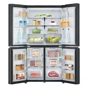 LG GR-B34FFCDB 704L Refrigerator | Black French Door | Smart Inverter | Qatar