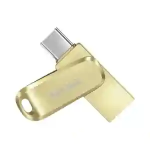 SanDisk Ultra Dual Drive Luxe 128GB Gold | USB 3.1 Flash Drive 400MB/s