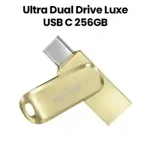 SanDisk Ultra Dual Drive Luxe USB 256GB Gold | 400MB/s High-Speed Flash Drive