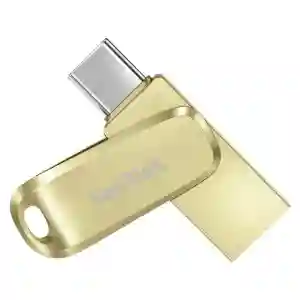 SanDisk Ultra Dual Drive Luxe USB 256GB Gold | 400MB/s High-Speed Flash Drive