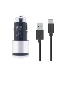 EXACT Car Charger Type-C EX734 | Fast Type-C Vehicle Charger