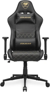 COUGAR Armor One V2 Gaming Chair Black Gold CG-CHAIR-ARMORONE-V2-GLD 3MAO2GLB.0001