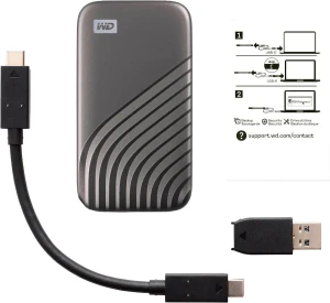 Western Digital WD 2TB My Passport SSD Portable SSD WDBAGF0020BGY-WESN