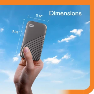 Western Digital WD 2TB My Passport SSD Portable SSD WDBAGF0020BGY-WESN