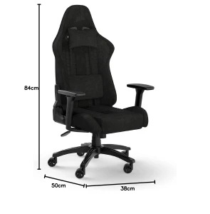 Corsair TC100 Relaxed Fabric Gaming Chair Black