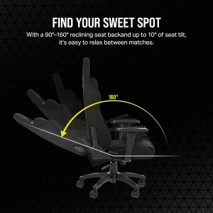 Corsair TC100 Relaxed Fabric Gaming Chair Black