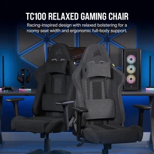 Corsair TC100 Relaxed Fabric Gaming Chair Black