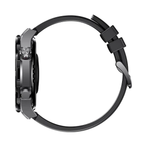 Huawei Watch Ultimate Black Zircon-Based Amorphous Alloy Case with Black HNBR Strap
