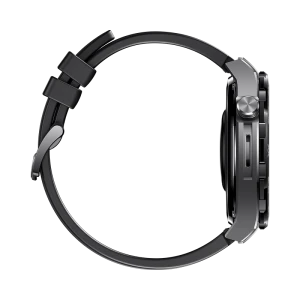 Huawei Watch Ultimate Black Zircon-Based Amorphous Alloy Case with Black HNBR Strap