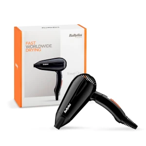 BaByliss 2000W Hair Dryer Lightweight Folding Dual Voltage-5344SDE
