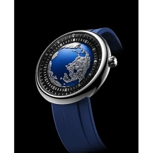 CIGA Design Automatic Watch 46mm Titanium Case Blue 3D Dial Sapphire Glass 40 Hour Power Reserve