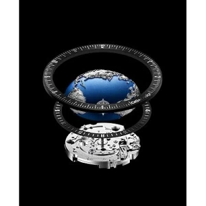CIGA Design Automatic Watch 46mm Titanium Case Blue 3D Dial Sapphire Glass 40 Hour Power Reserve