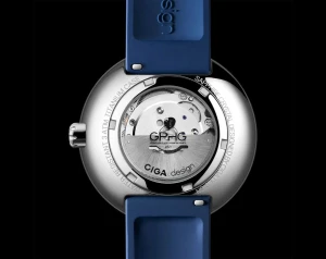 CIGA Design Automatic Watch 22mm Titanium Blue 3D Dial Sapphire Glass 40 Hour Power Reserve U033-TU02-W6U