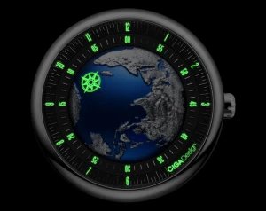 CIGA Design Automatic Watch 22mm Titanium Blue 3D Dial Sapphire Glass 40 Hour Power Reserve U033-TU02-W6U