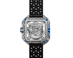 CIGA Design X021 TIBU W25BK Automatic Watch 44mm Titanium Transparent Dial
