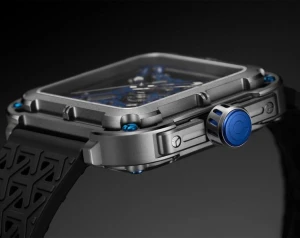CIGA Design X021 TIBU W25BK Automatic Watch 44mm Titanium Transparent Dial