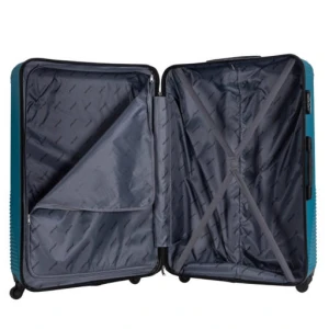 VIPTOUR ABS Hard Side 4 Piece Spinner Luggage Set Hanbor Blue VT-A390