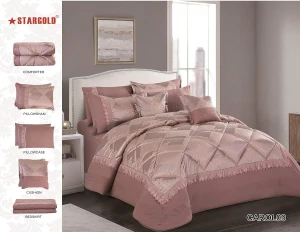 STARGOLD Lace Jacquard Comforter 8PCS Set SG-CJL2002 Luxury Bedding Set