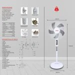 STARGOLD Electronics Stand Fan 16 Inch SG-4041