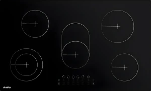 Simfer 90cm Built In Hob Touch Control Black Ceran Glass H9050 DEBSP