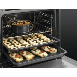 AEG 60cm Built In Electric Oven 65L Multifunction BCK431111M Black Stainless Steel