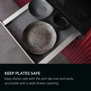 AEG 6000 Built In Warming Drawer Black OD8K11B 6 Place Settings