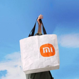 Mi Reusable Bag Gray – Eco-Friendly Foldable Shopping Bag