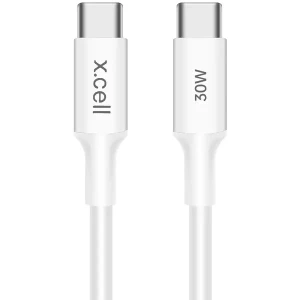 Xcell 30W USB C to C Cable 1M White – XL-CB-30W-CC-1M-WHI