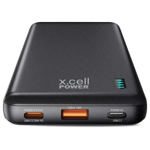 Xcell 10000mAh Power Bank PD Type-C In & Out Black XL-PC-10200PD | Fast Charging